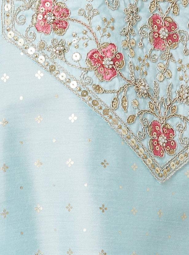 MELANGE Embroidered Straight Kurta.