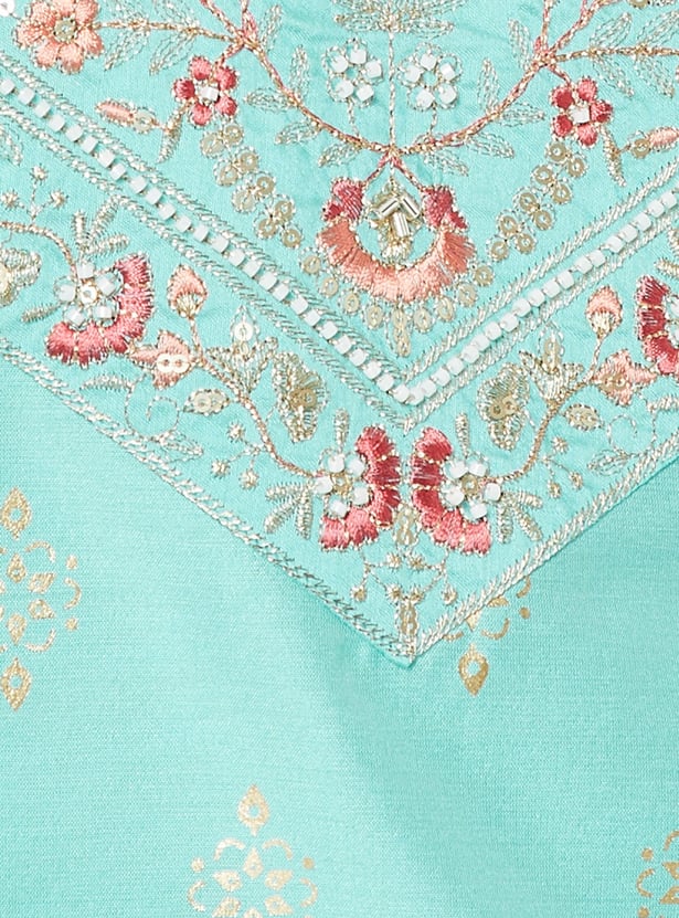 MELANGE Embroidered Straight Kurta