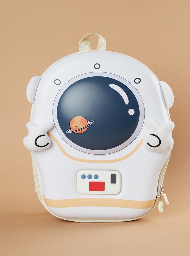 GINGER Space Theme Printed Backpack with LED Lights