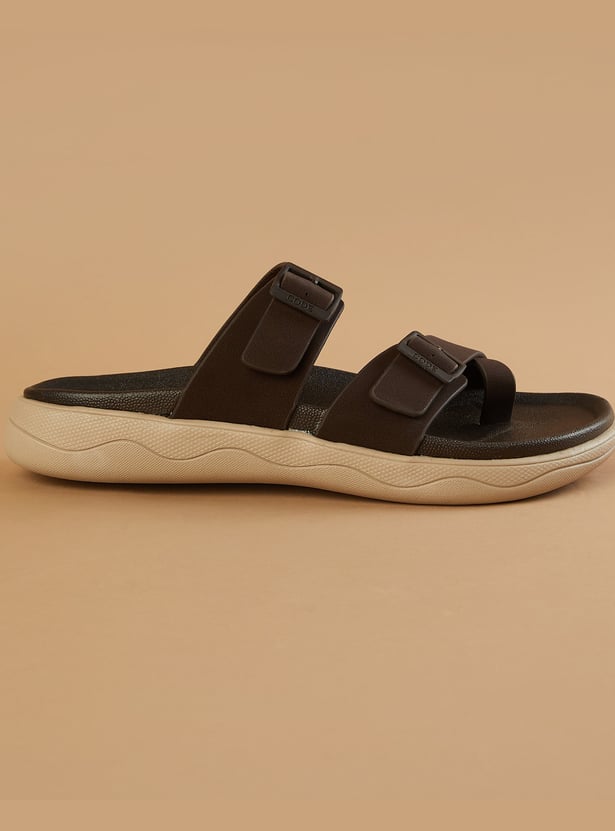 CODE Buckle-Detailed Sandals