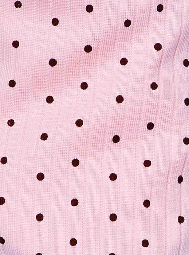 GINGER Polka-Dot Print Night Suit