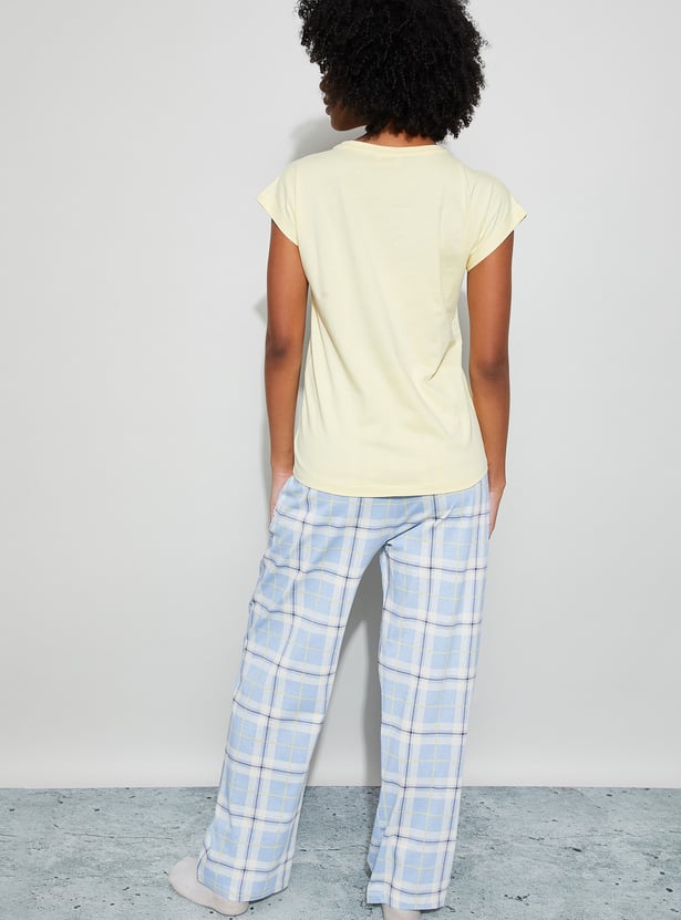 GINGER Checked Night Suit