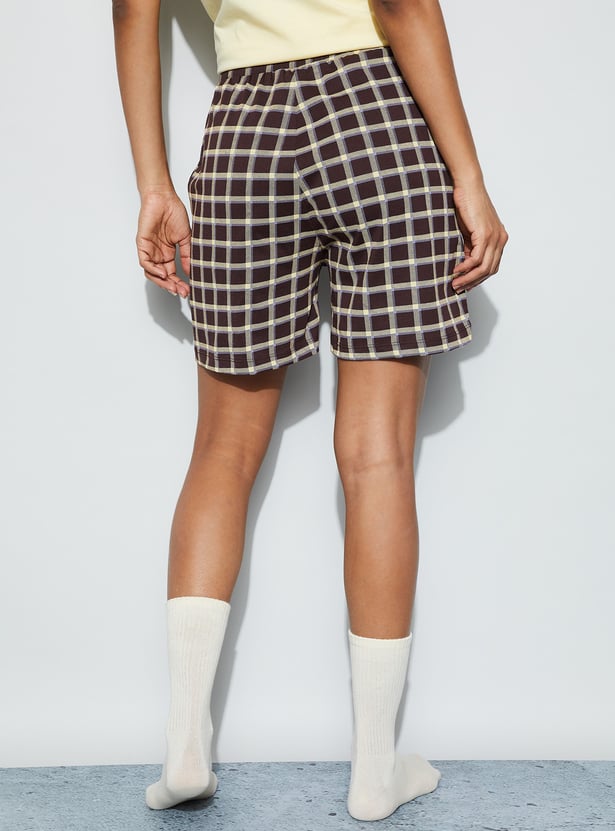 GINGER Checked Lounge Shorts