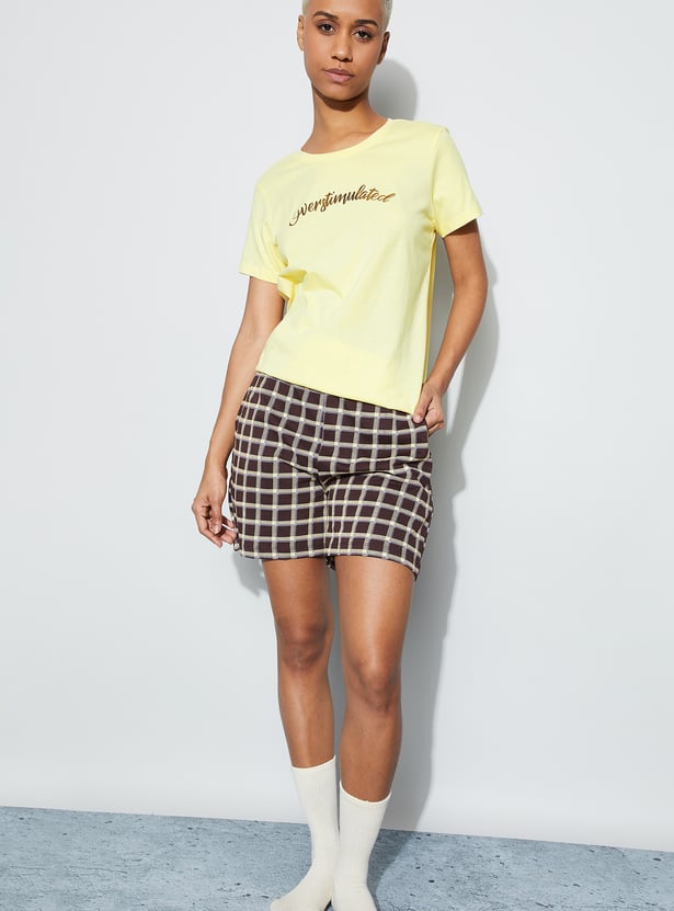 GINGER Typographic Print T-shirt
