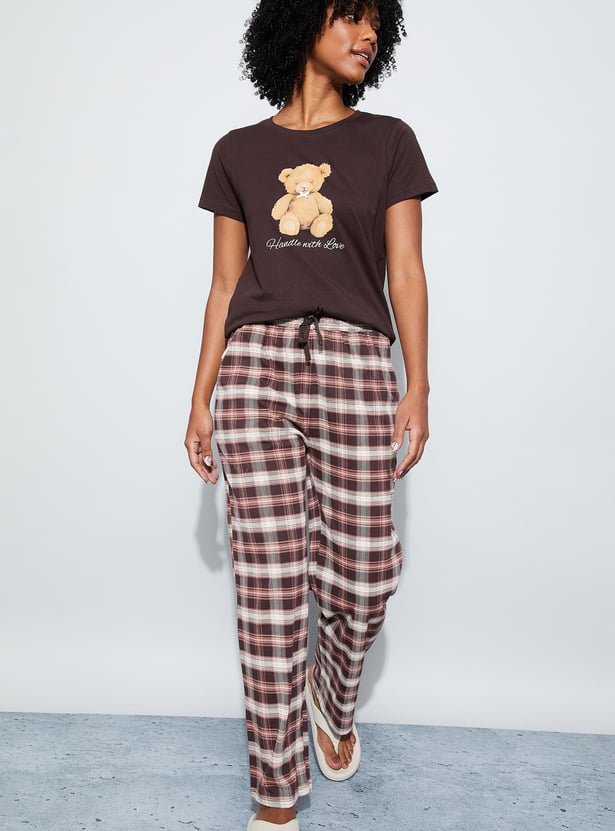 GINGER Checked Pyjamas