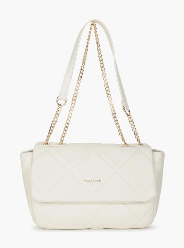 FASTRACK Quilted Shoulder Bag with Chain Strap