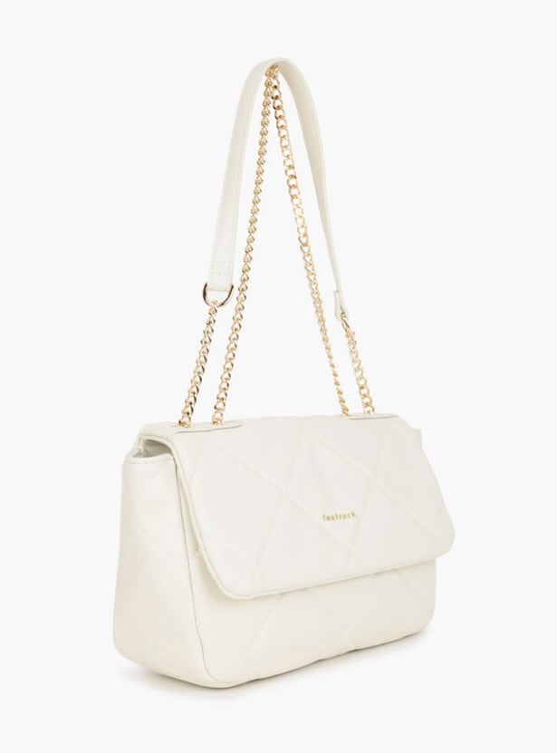 FASTRACK Quilted Shoulder Bag with Chain Strap