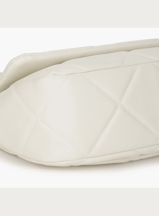 FASTRACK Quilted Shoulder Bag with Chain Strap