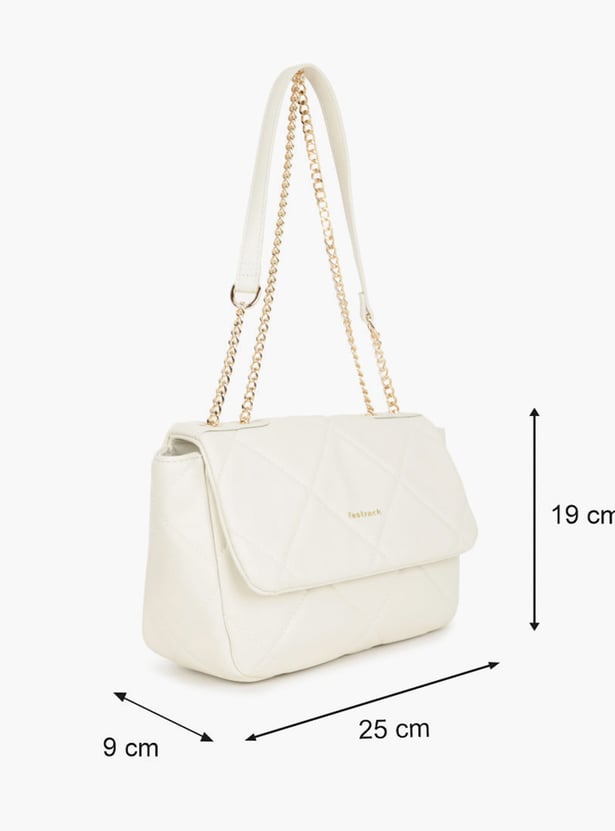 FASTRACK Quilted Shoulder Bag with Chain Strap