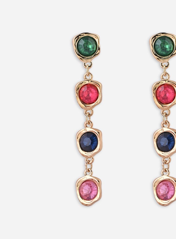 TONIQ Multi-Stone Drop Earrings