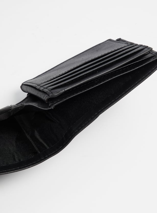 LOUIS PHILIPPE Solid Leather Bi-Fold Wallet
