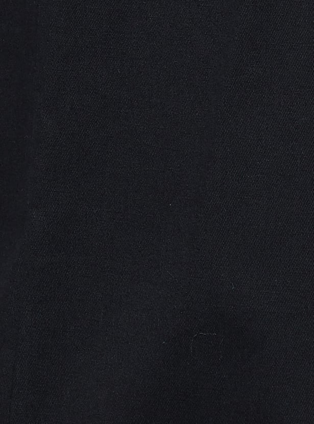 COLOUR ME Solid Paperbag Waist Wide Leg Trousers