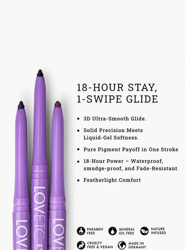 LOVETC Eyephoria Longwear Smudge-Proof Retractable Kajal - Deep Dive - 0.35g