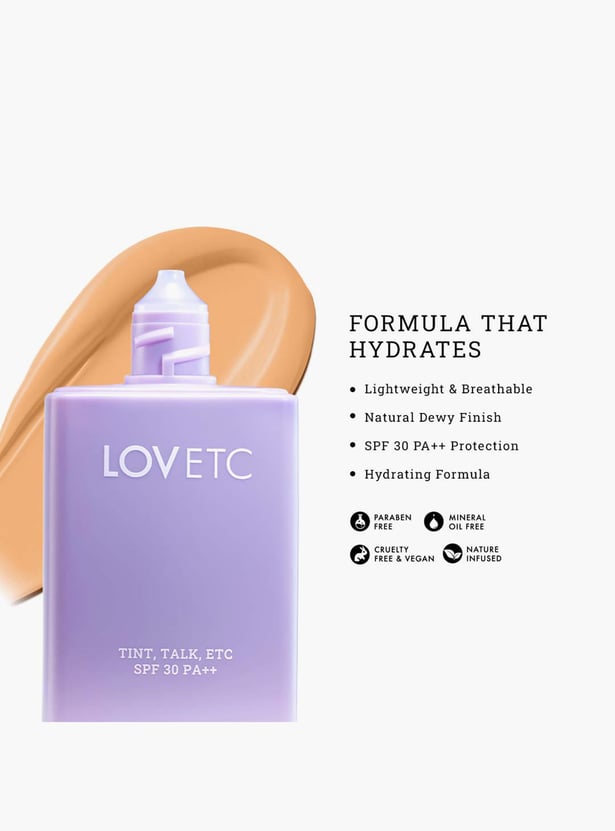LOVETC Tint, Talk, Etc Radiant Glow SPF 30 Tint Foundation - Light Medium - 30ml