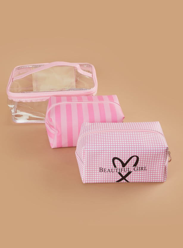 GINGER Assorted Vanity Pouches - Pack of 3