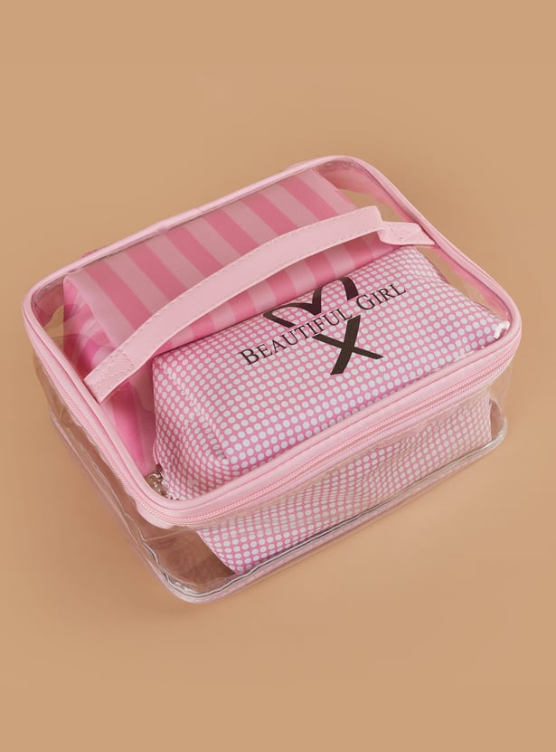 GINGER Assorted Vanity Pouches - Pack of 3