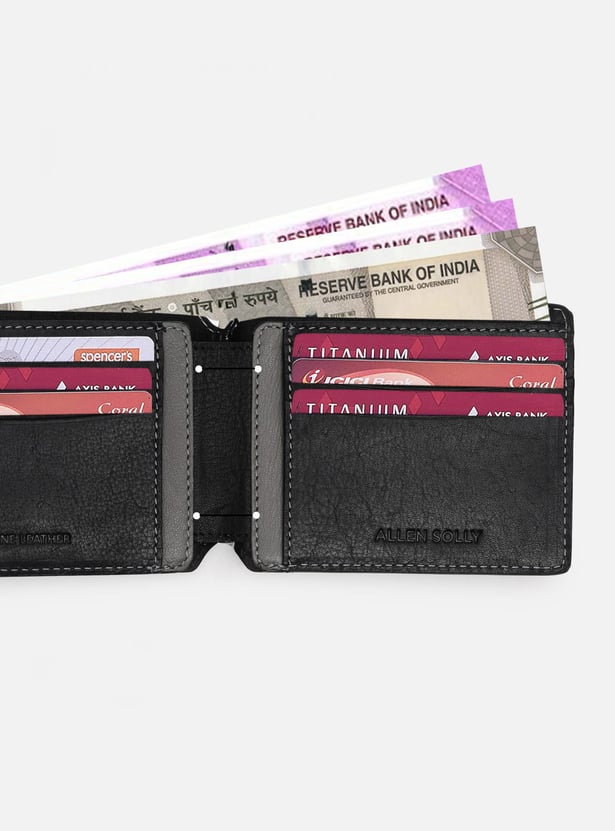 ALLEN SOLLY Leather Bi-Fold Wallet