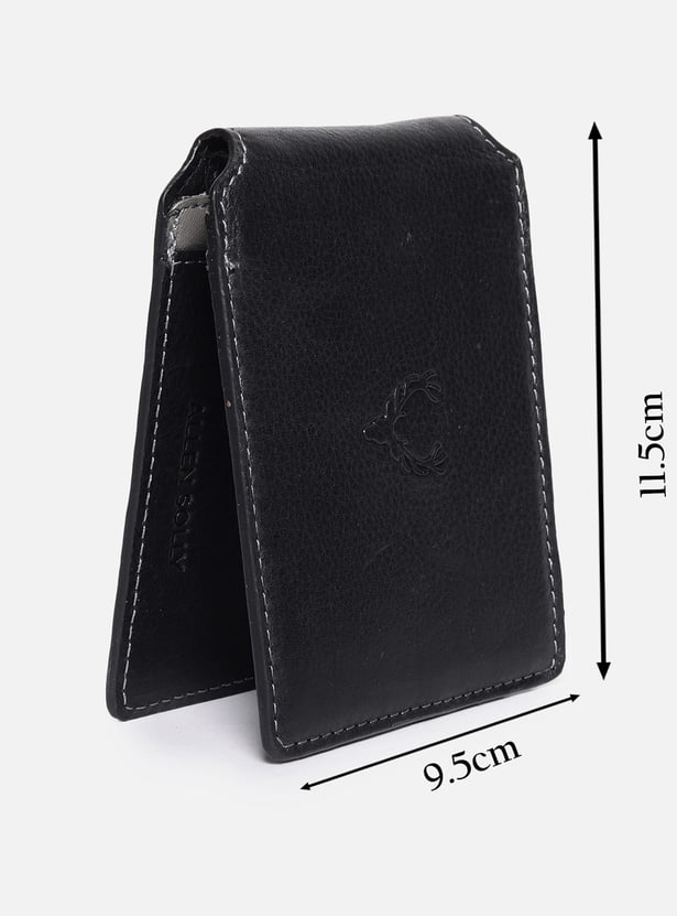 ALLEN SOLLY Leather Bi-Fold Wallet