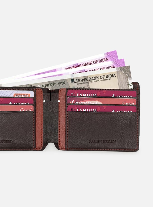 ALLEN SOLLY Leather Bi-Fold Wallet