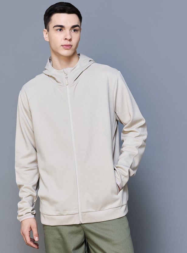 CELIO Solid Hooded Sweatshirt