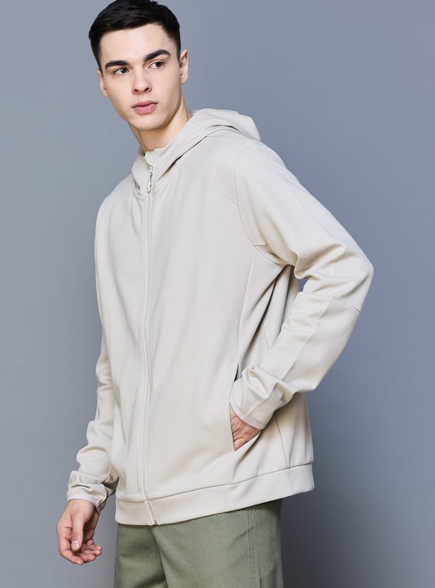 CELIO Solid Hooded Sweatshirt