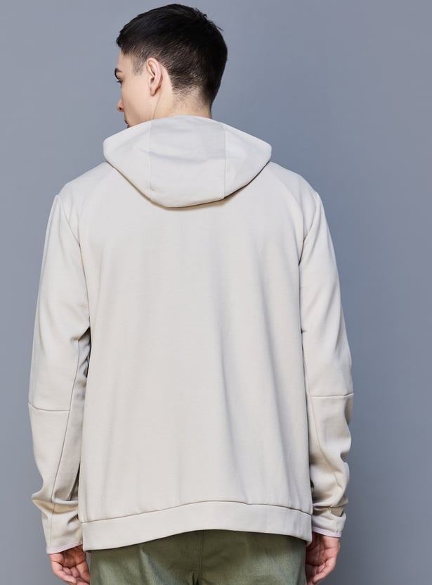 CELIO Solid Hooded Sweatshirt