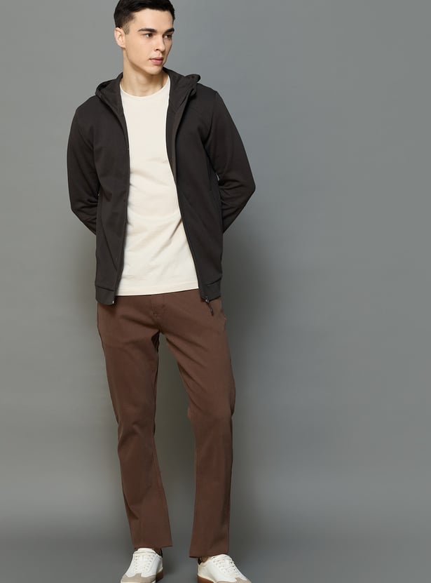 CELIO Solid Hooded Sweatshirt