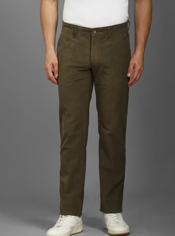 LP SPORT Solid Slim Tapered Trousers