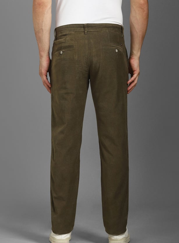 LP SPORT Solid Slim Tapered Trousers