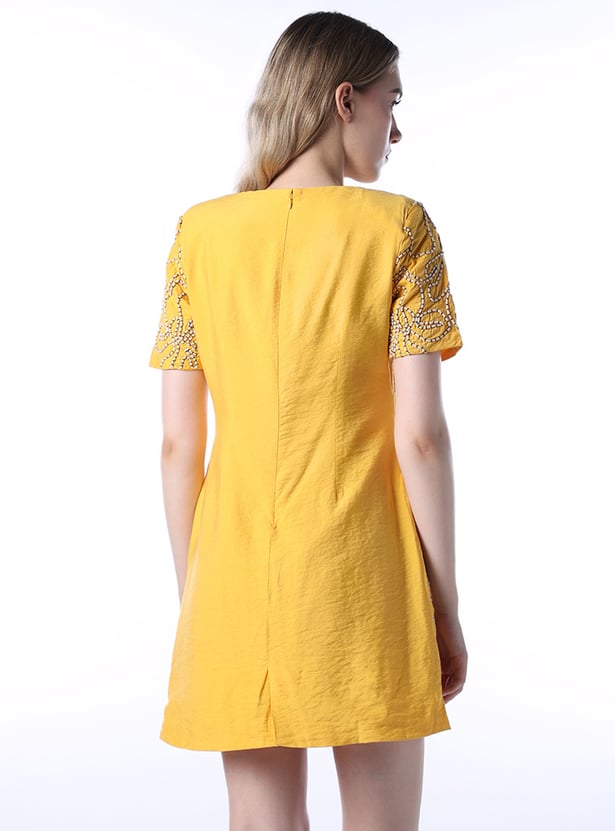 ONLY Embroidered Sheath Dress