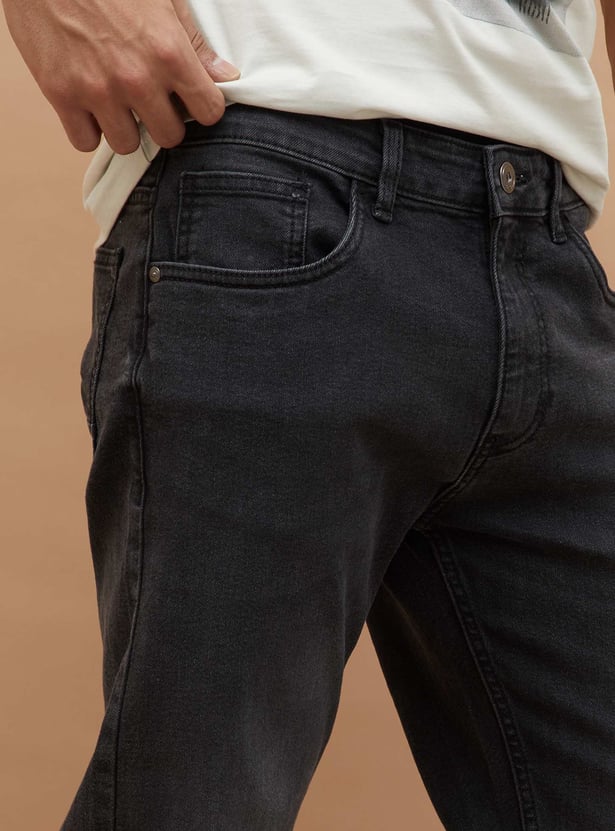 FORCA Washed Slim Straight Jeans