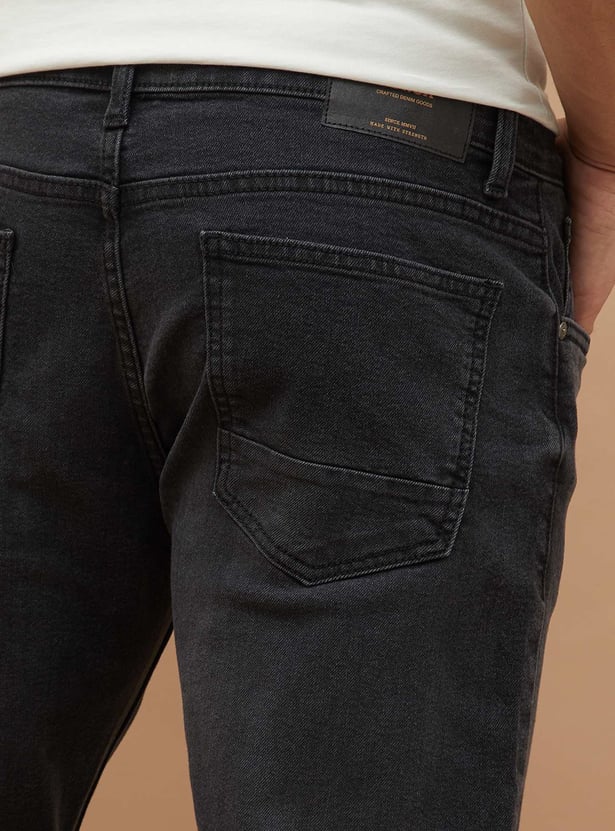 FORCA Washed Slim Straight Jeans