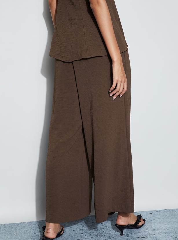 CODE Textured Relaxed Trousers