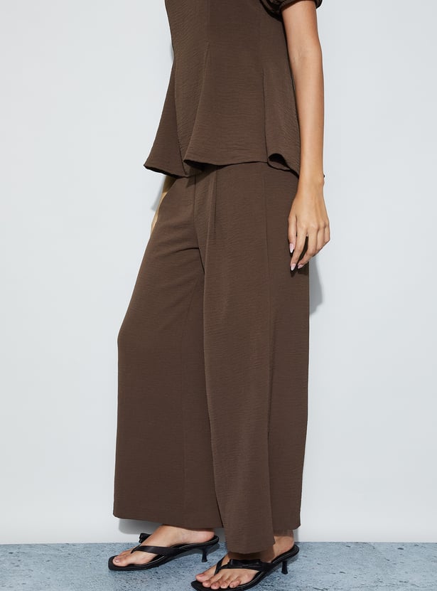 CODE Textured Relaxed Trousers