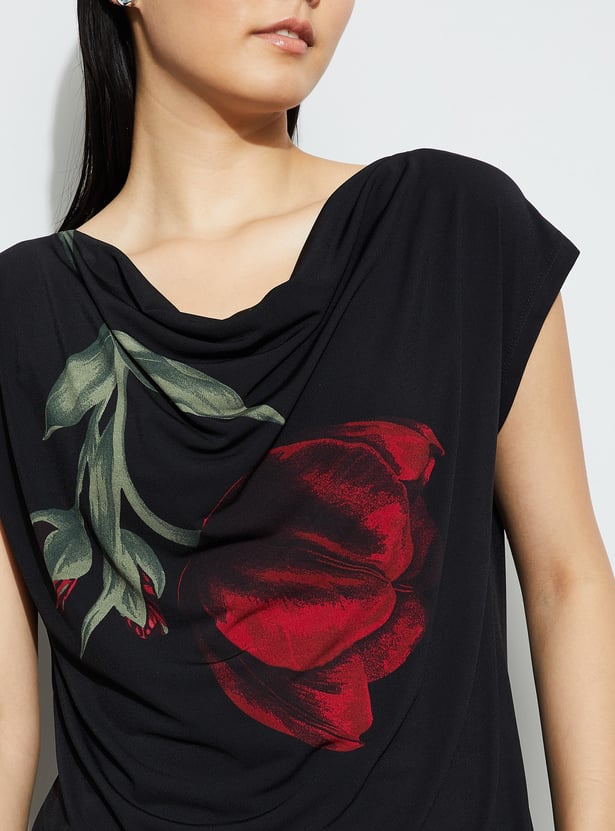 CODE Floral Print Top