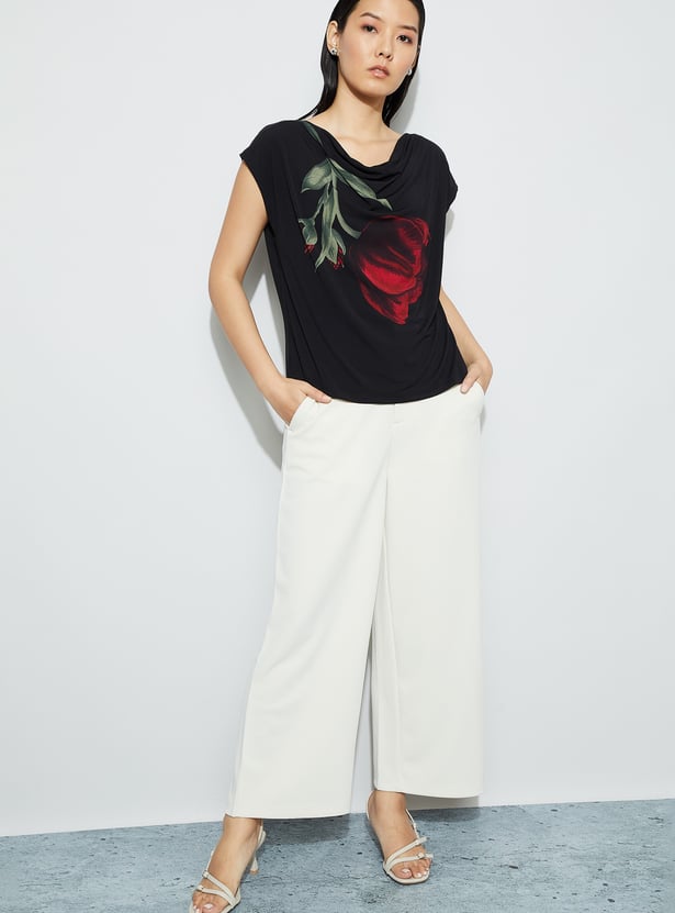 CODE Floral Print Top