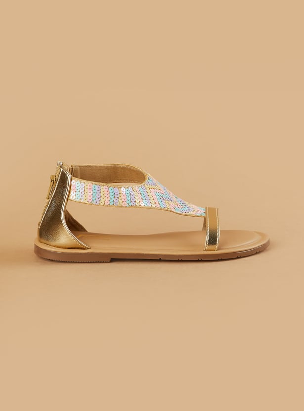 FAME FOREVER Girls Embellished Sandals