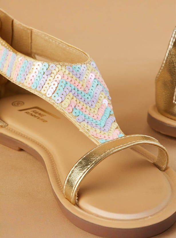 FAME FOREVER Girls Embellished Sandals