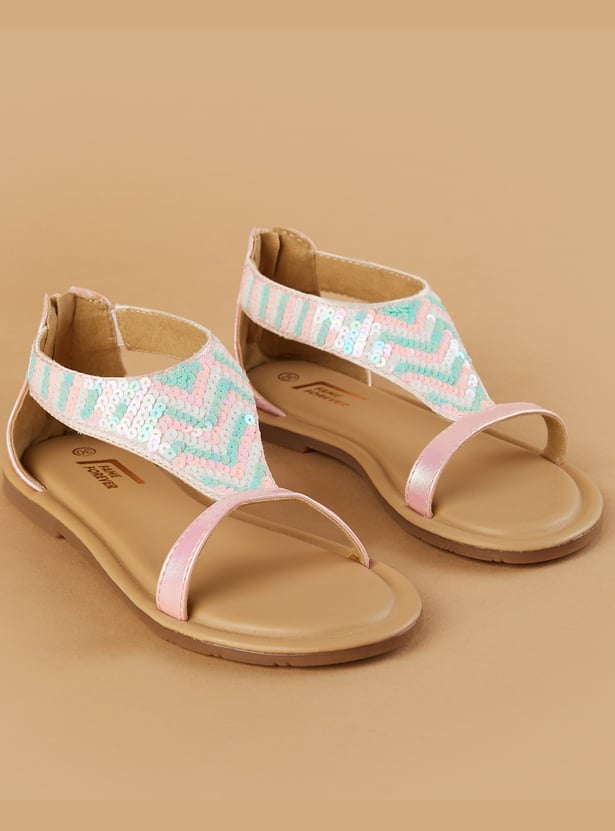 FAME FOREVER Girls Embellished Sandals