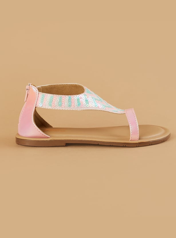 FAME FOREVER Girls Embellished Sandals