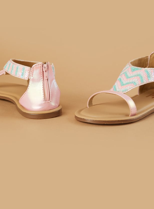 FAME FOREVER Girls Embellished Sandals