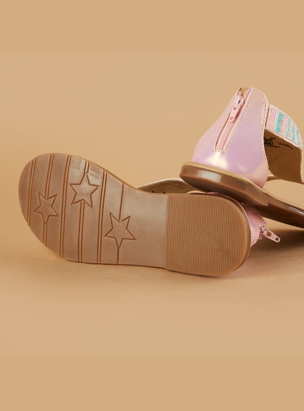 FAME FOREVER Girls Embellished Sandals
