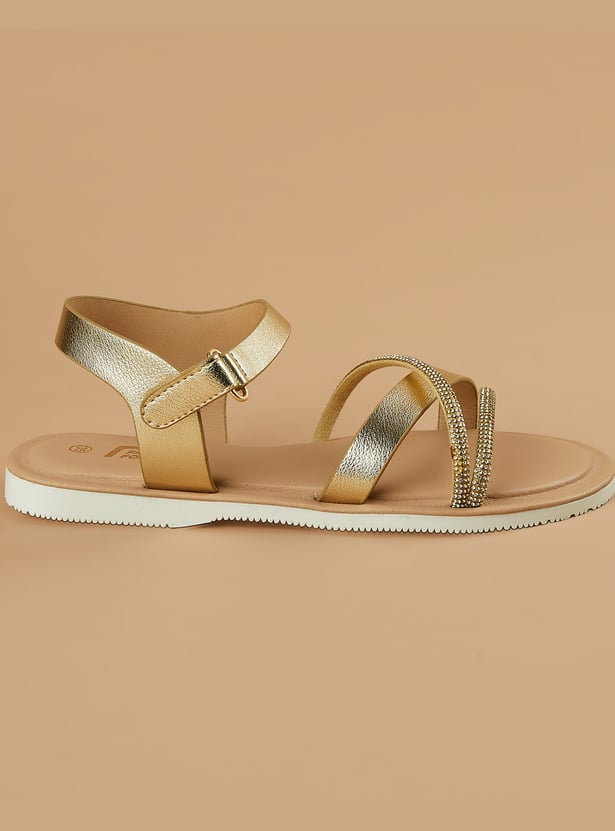 FAME FOREVER Girls Embellished Sandals