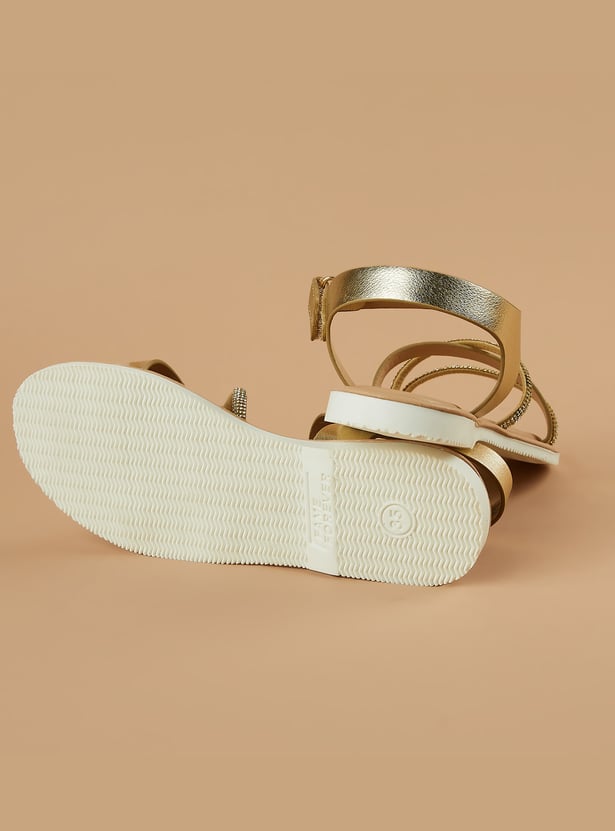 FAME FOREVER Girls Embellished Sandals
