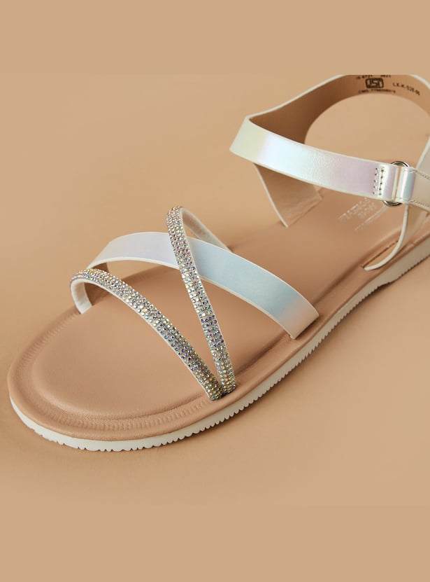 FAME FOREVER Girls Embellished Sandals