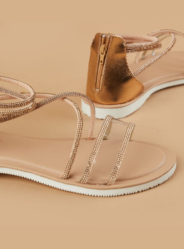FAME FOREVER Girls Embellished Sandals