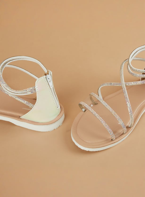 FAME FOREVER Girls Embellished Sandals