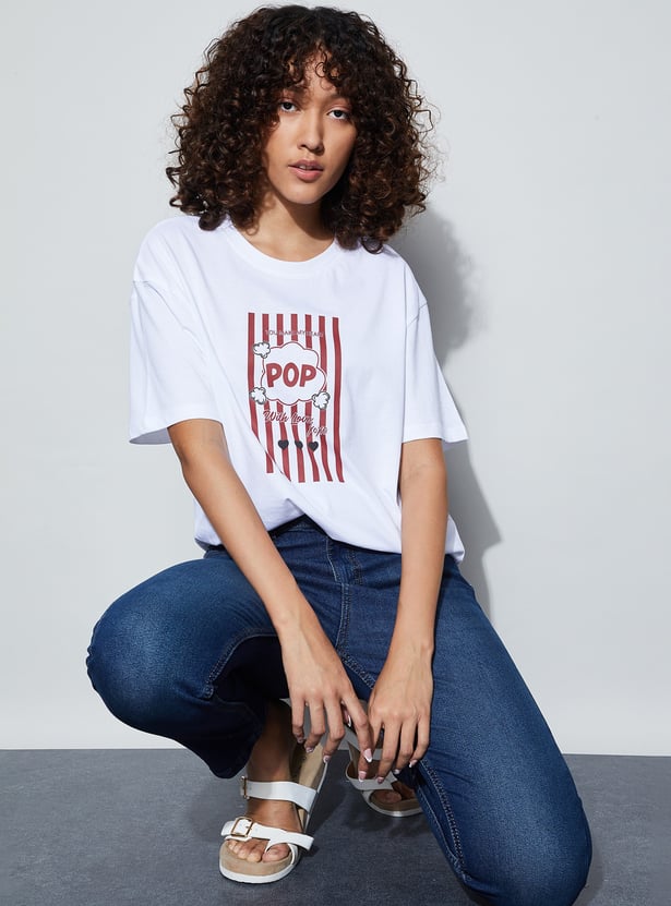 FAME FOREVER Graphic Print T-shirt