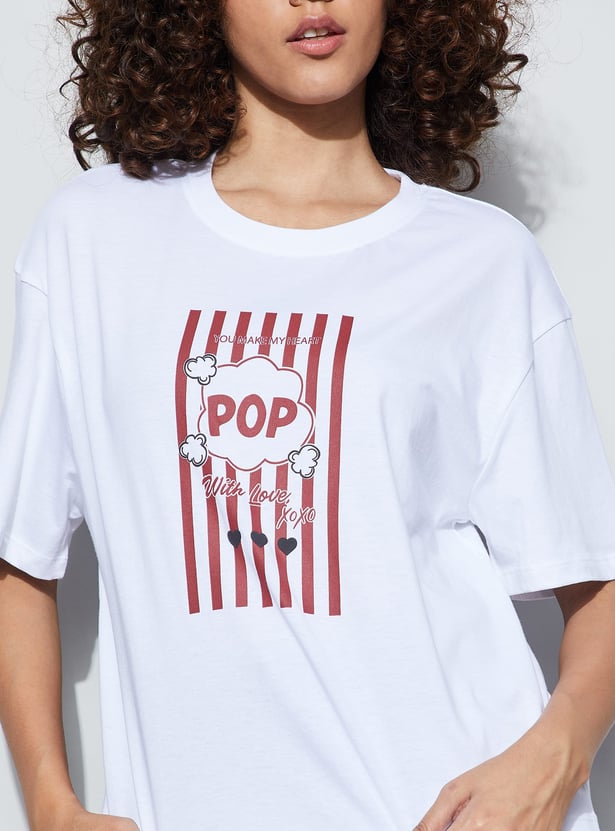 FAME FOREVER Graphic Print T-shirt