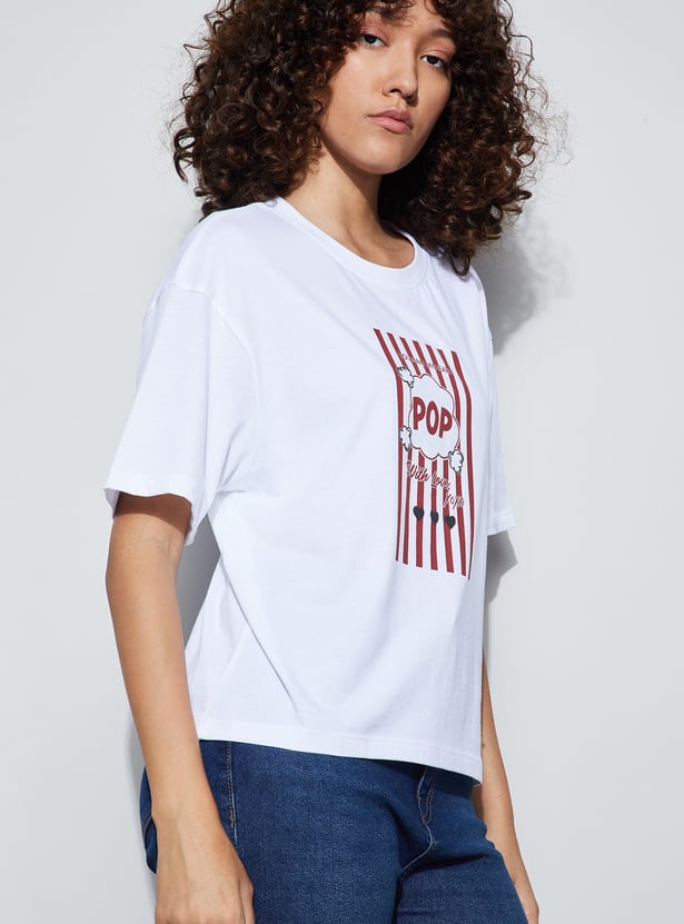 FAME FOREVER Graphic Print T-shirt